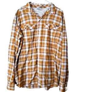 Columbia Men's Omni Shade Long Sleeve outdoor Plaid Shirt Size XL - Vented Back